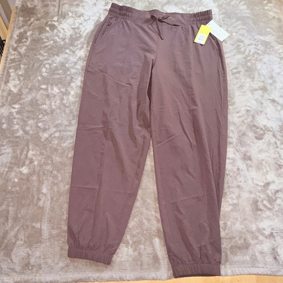 all in motion Pants - All in Motion Jogger Women L Brown NEW Active Light Mid Rise Ankle Pants‎